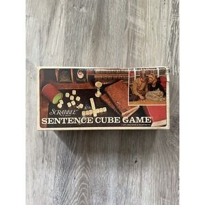 Scrabble Brand Sentence Cube  Game Vintage 1971